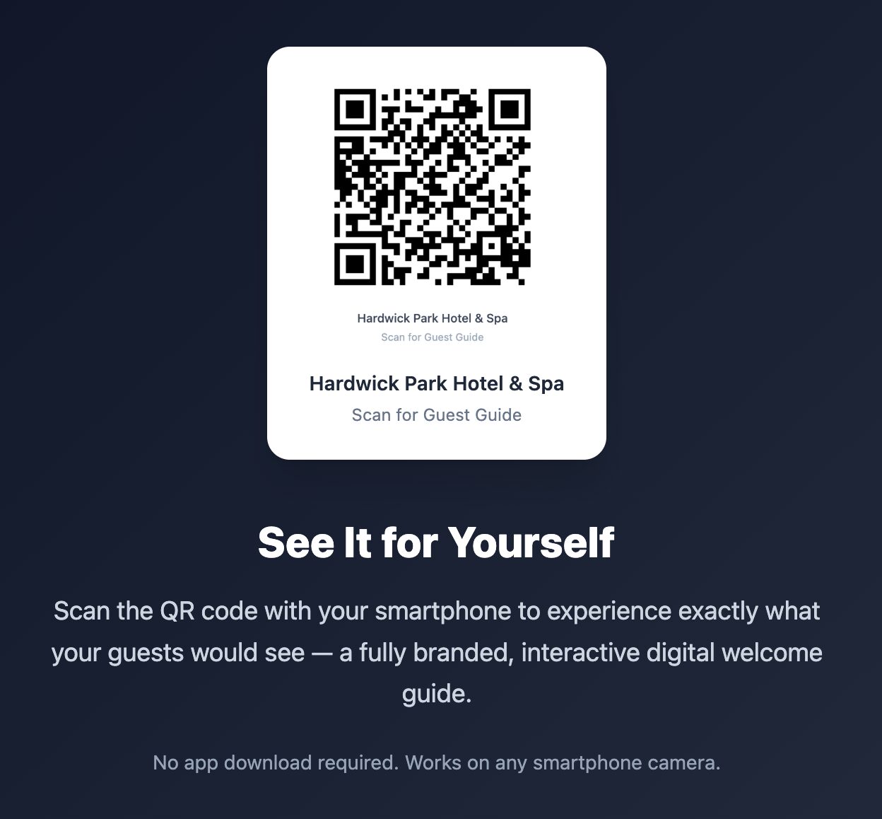 Stay Guide QR Code System Image
